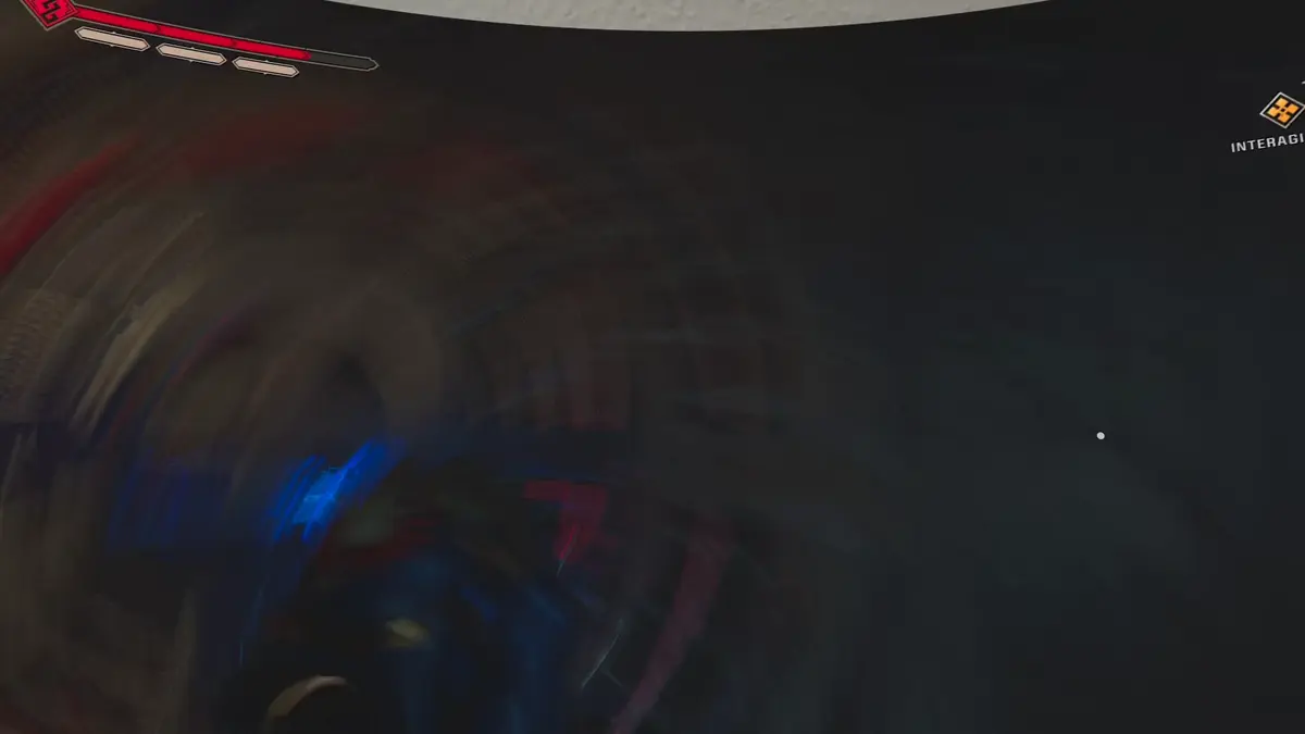 Bewegungsunschärfe bei schneller Mausbewegung in Space Marine 2 auf der virtuellen Leinwand, Auslöser für Motion Sickness