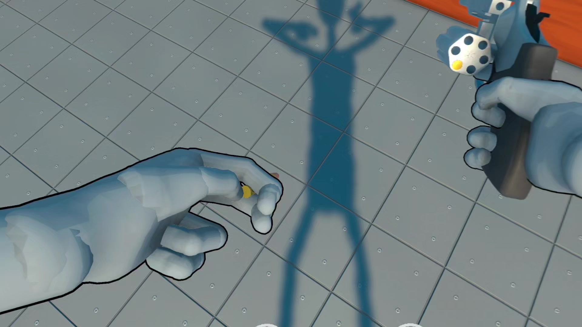 Revolver-Nachladen von Hand in Brutalistick VR, einzelne Patronen kommen in die Trommel