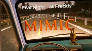 Secret of the Mimic in VR: Titelbildschirm, Blick aus der Fahrerkabine auf die Landstraße