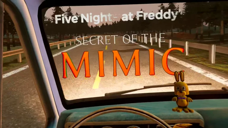 Secret of the Mimic in VR: Titelbildschirm, Blick aus der Fahrerkabine auf die Landstraße