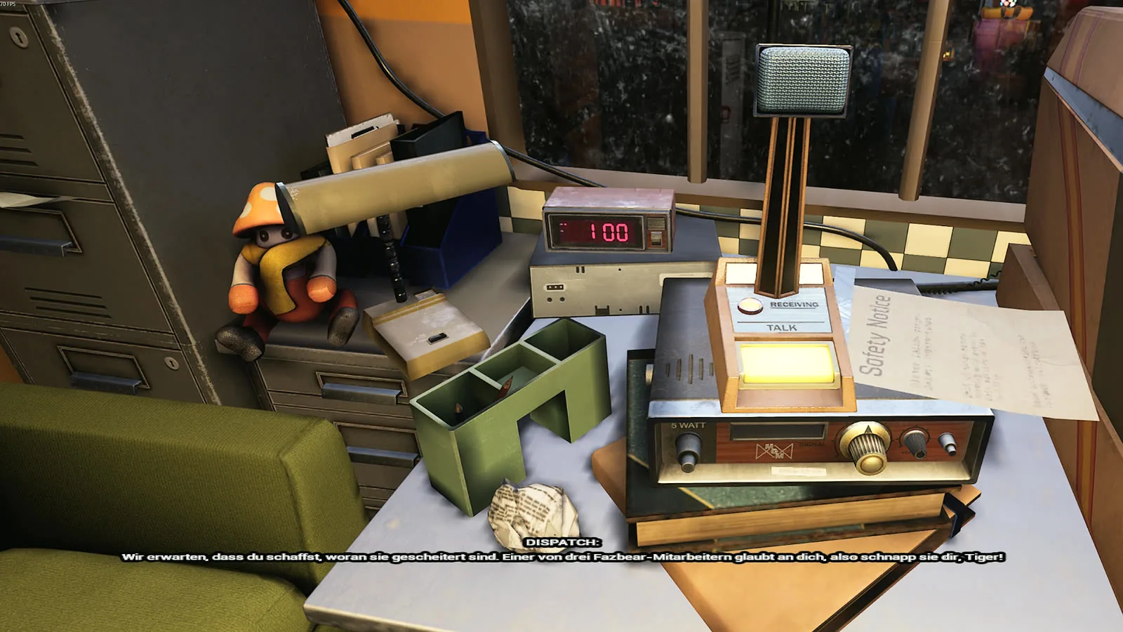 Secret of the Mimic in VR: deutsche Untertitel im Funkdialog der Dispatch