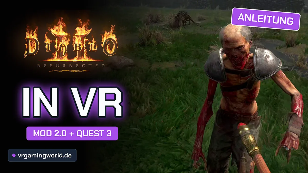 Diablo 2 Resurrected in VR, Anleitung für die Meta Quest 3 mit der Mod D2R PCVR