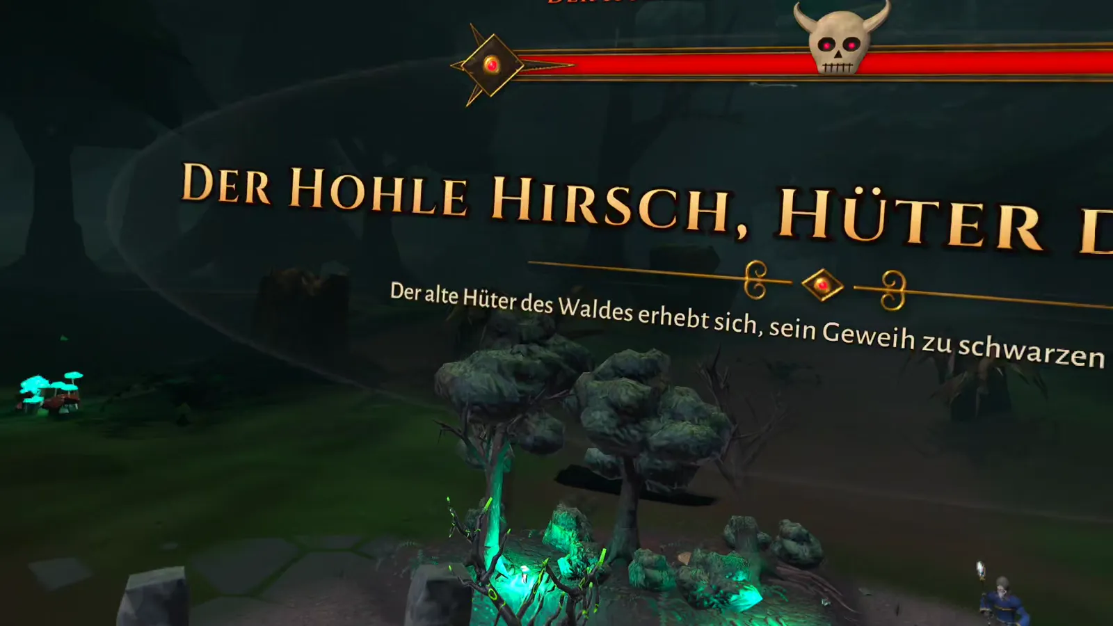 Twilight Hour Bosskampf: Der Hohle Hirsch, Hüter des Waldes erscheint