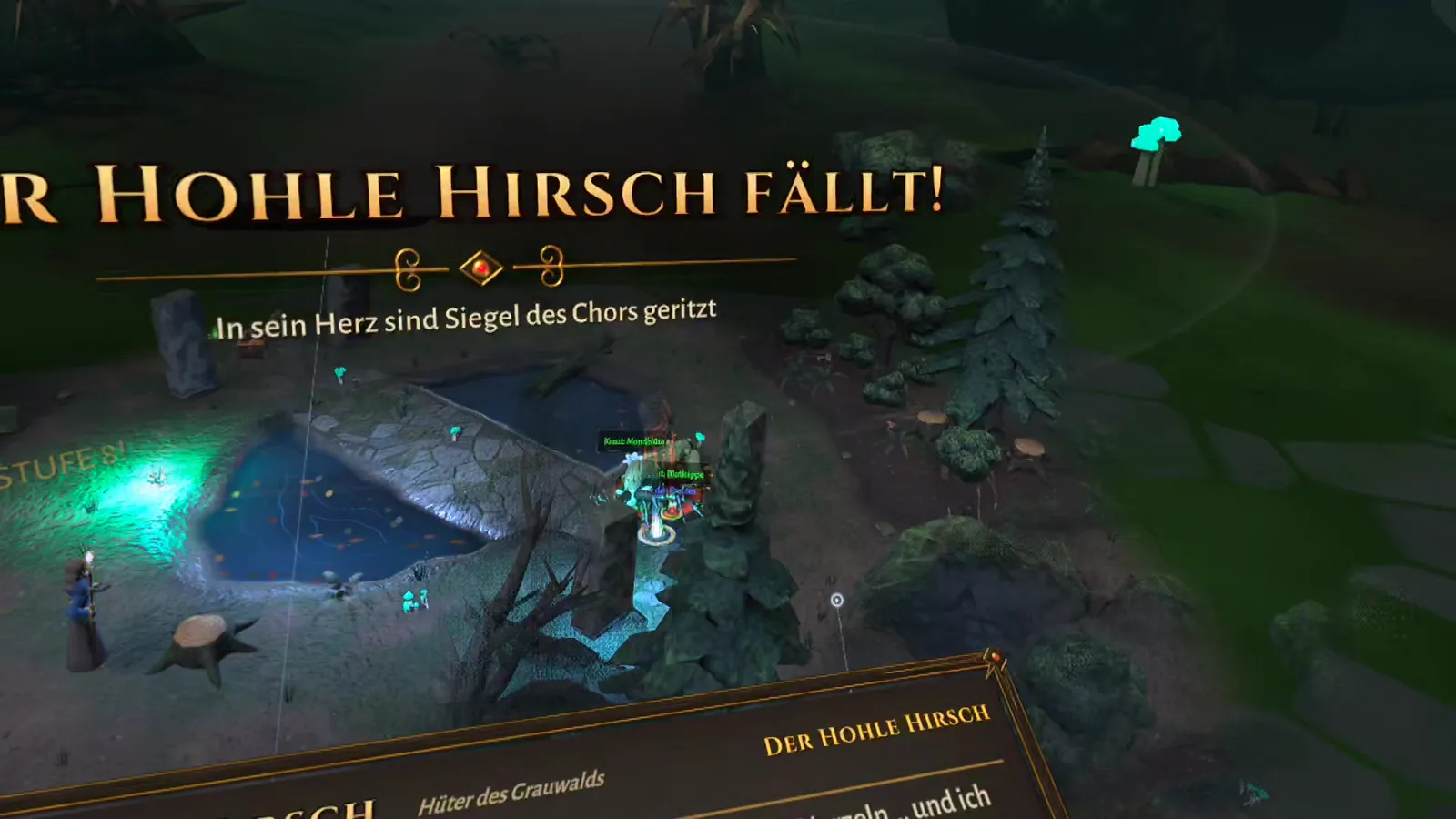 Twilight Hour: Der Hohle Hirsch fällt, Boss im Dunkelwald besiegt