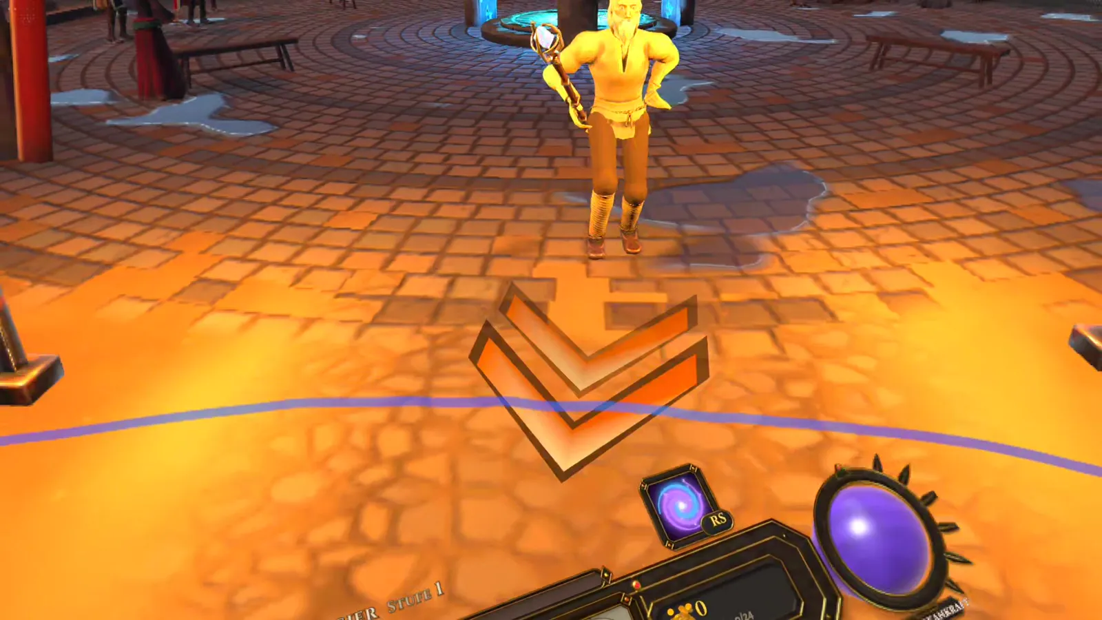 Twilight Hour: Magier läuft mit angewinkeltem Arm auf den Spieler zu